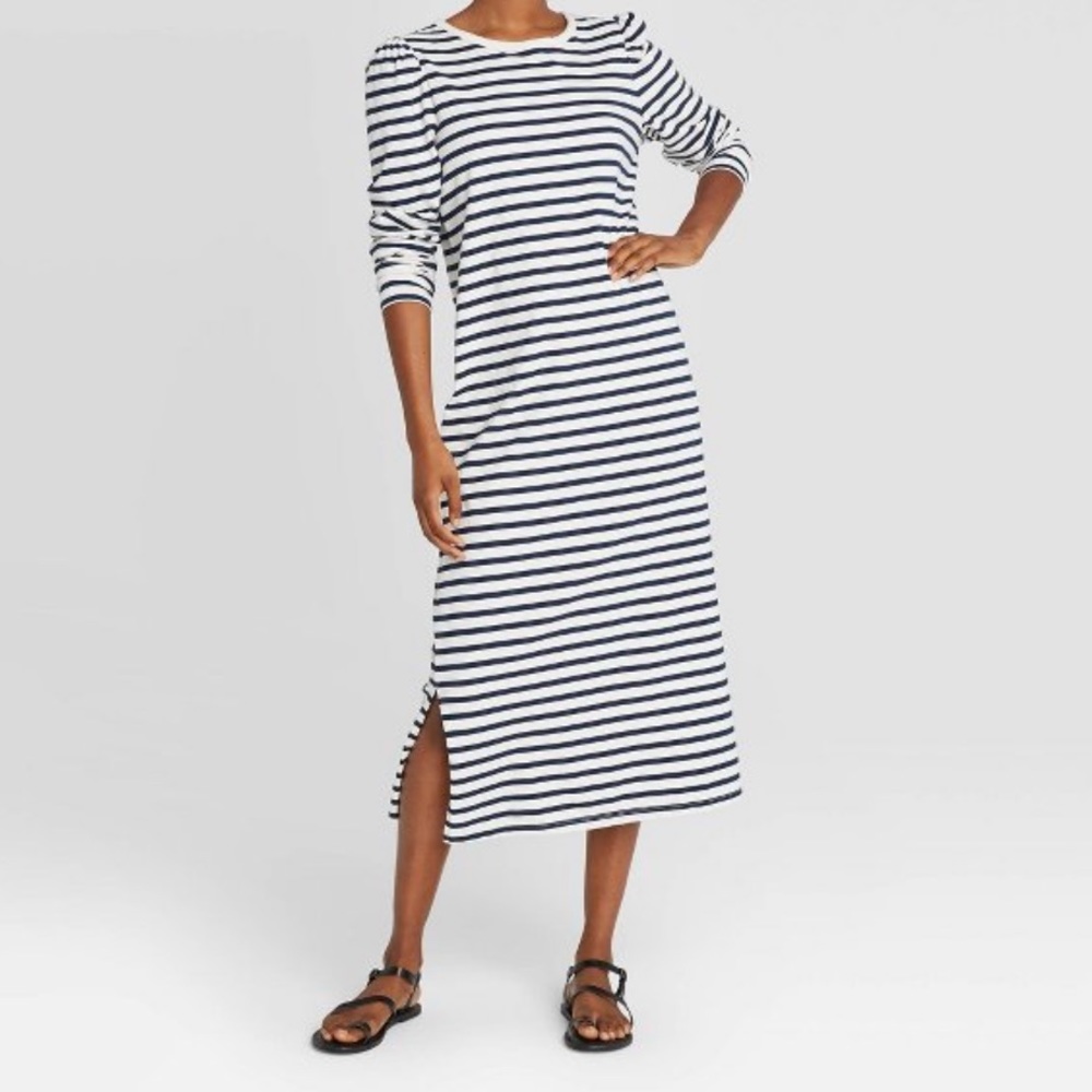Women’s Striped Long Sleeve Dress